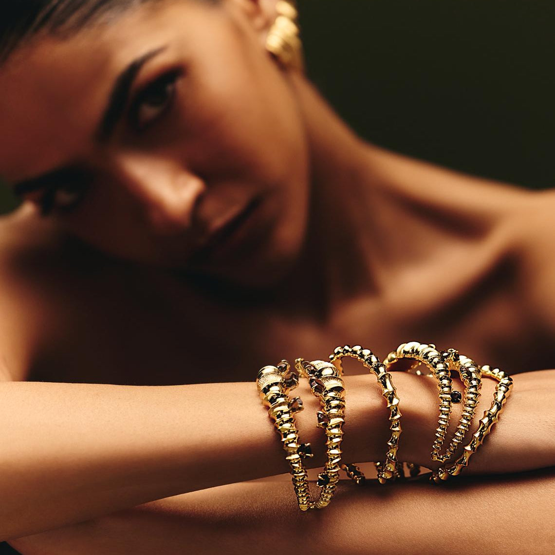 A gold designer bracelet for everyday 